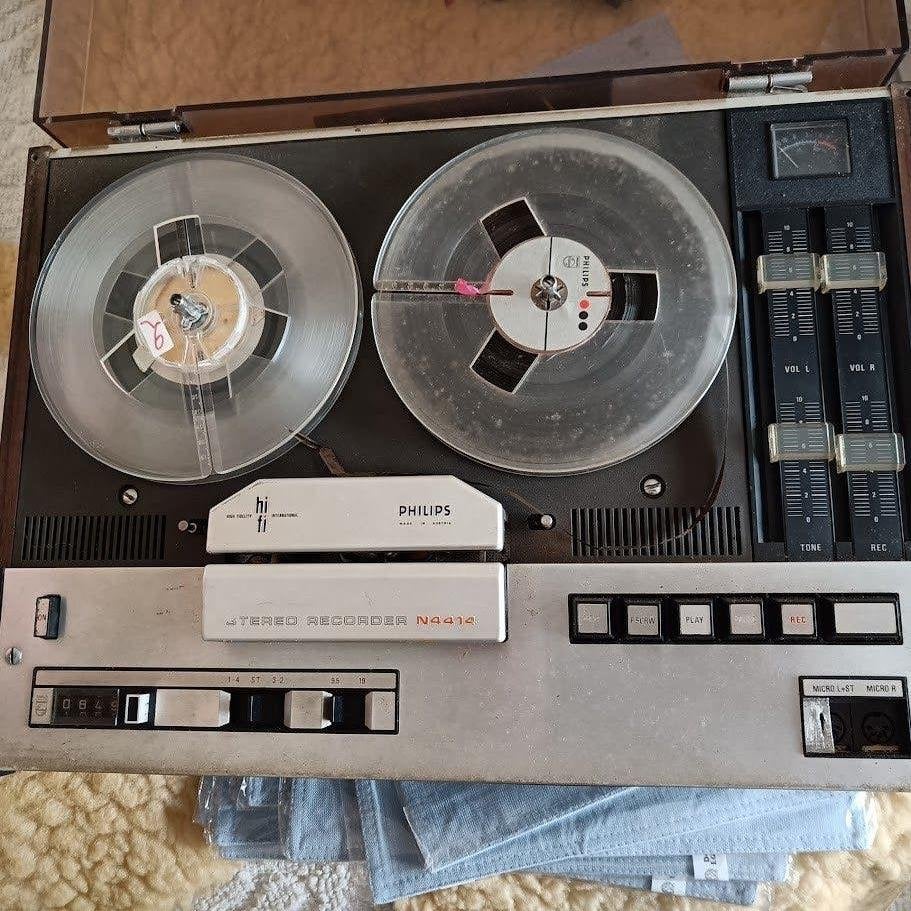 Philips stereo recorder N4414, Audio, Tv en Foto, Bandrecorder, Ophalen, Bandrecorder, Met banden