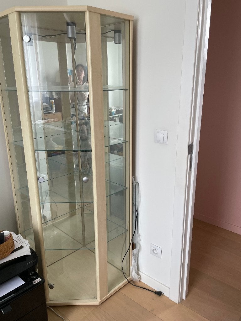 ARMOIRE VITRINE, Maison & Meubles, Pin, Utilisé, 50 à 100 cm, Moderne