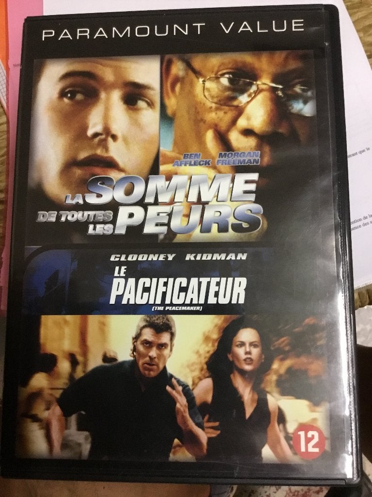 Dvd 2 titres le pacificateur / la somme de toutes les peurs, Ophalen of Verzenden, Zo goed als nieuw