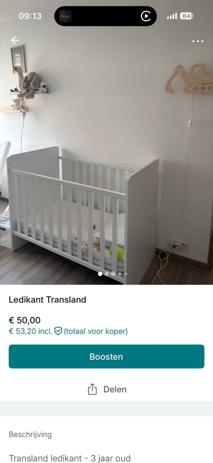Lediekant Transland Dreambaby, Ophalen