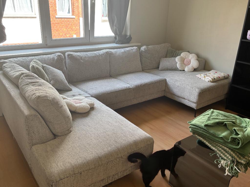 Canapé, Maison & Meubles, Canapés | Salons, Utilisé, Banc d'angle, Quatre personnes ou plus, 250 à 300 cm, 150 cm ou plus, Tissus