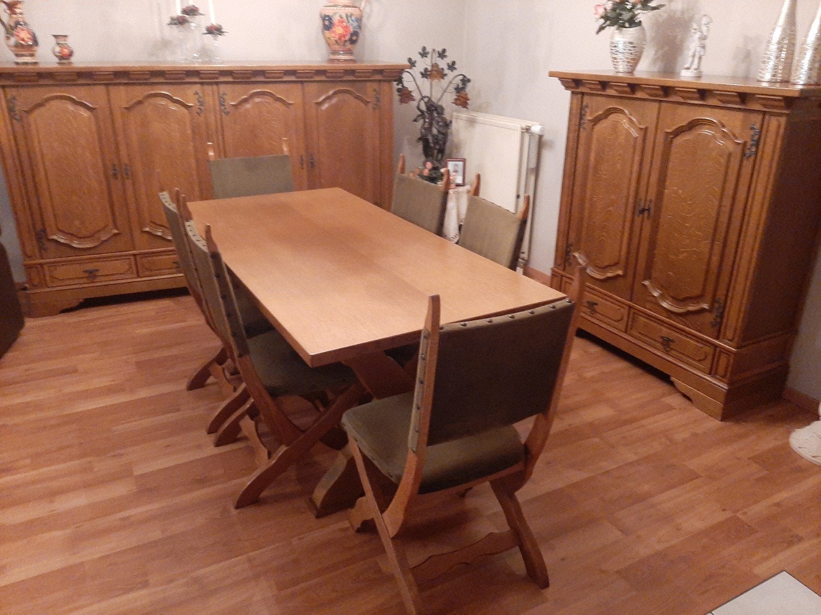 Te koop , volledige eetkamer , wegens verhuis naar home., Huis en Inrichting, Complete eetkamers, Ophalen, Gebruikt