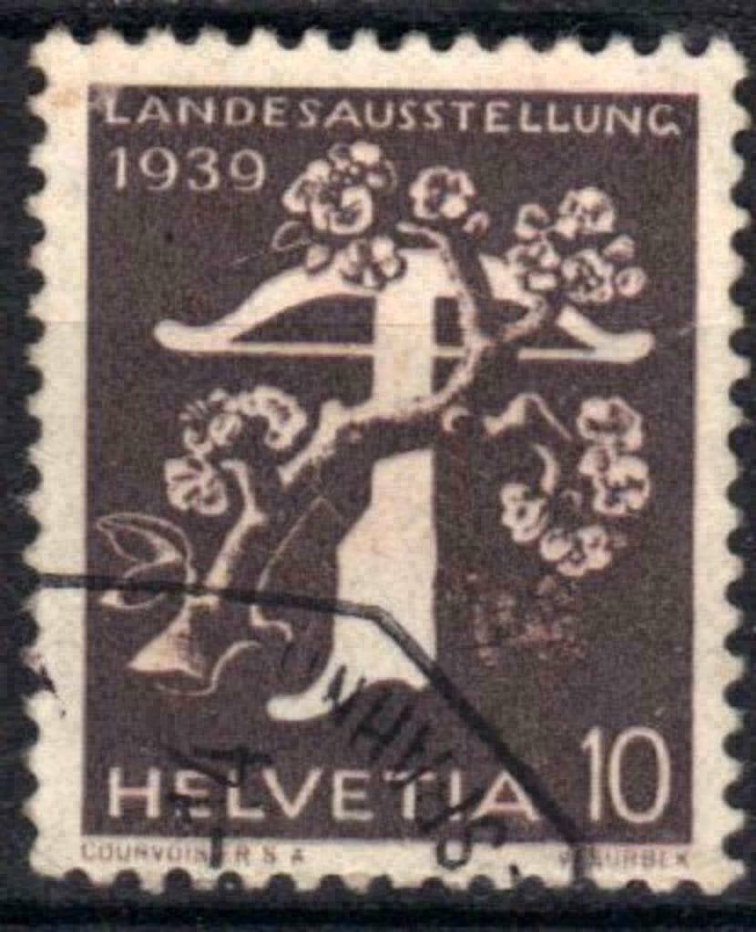 Zwitserland 1939 - Yvert 338 - Nationale tentoonstellin (ST), Verzenden, Gestempeld