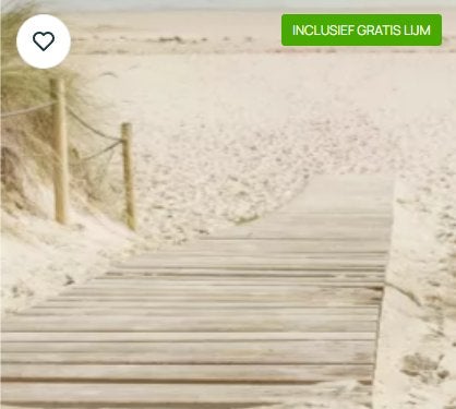 Beach Deurposter Fotobehang, Moins de 5 m², Enlèvement, Multicolore, Romantique