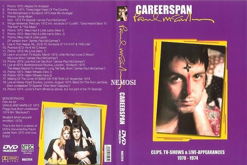 DVD - Paul McCARTNEY - CAREERSPAN, Envoi, Neuf, dans son emballage, Concert, Promo