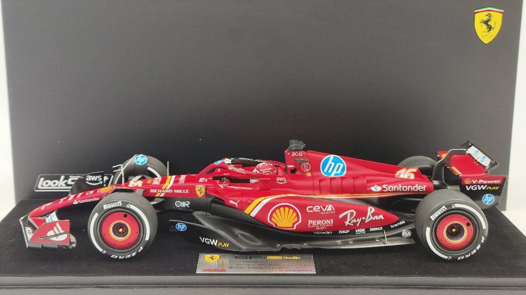 Looksmart Ferrari SF-24 F1 Leclerc Monaco Winner 2024 1/18, Ophalen of Verzenden, Nieuw, Formule 1