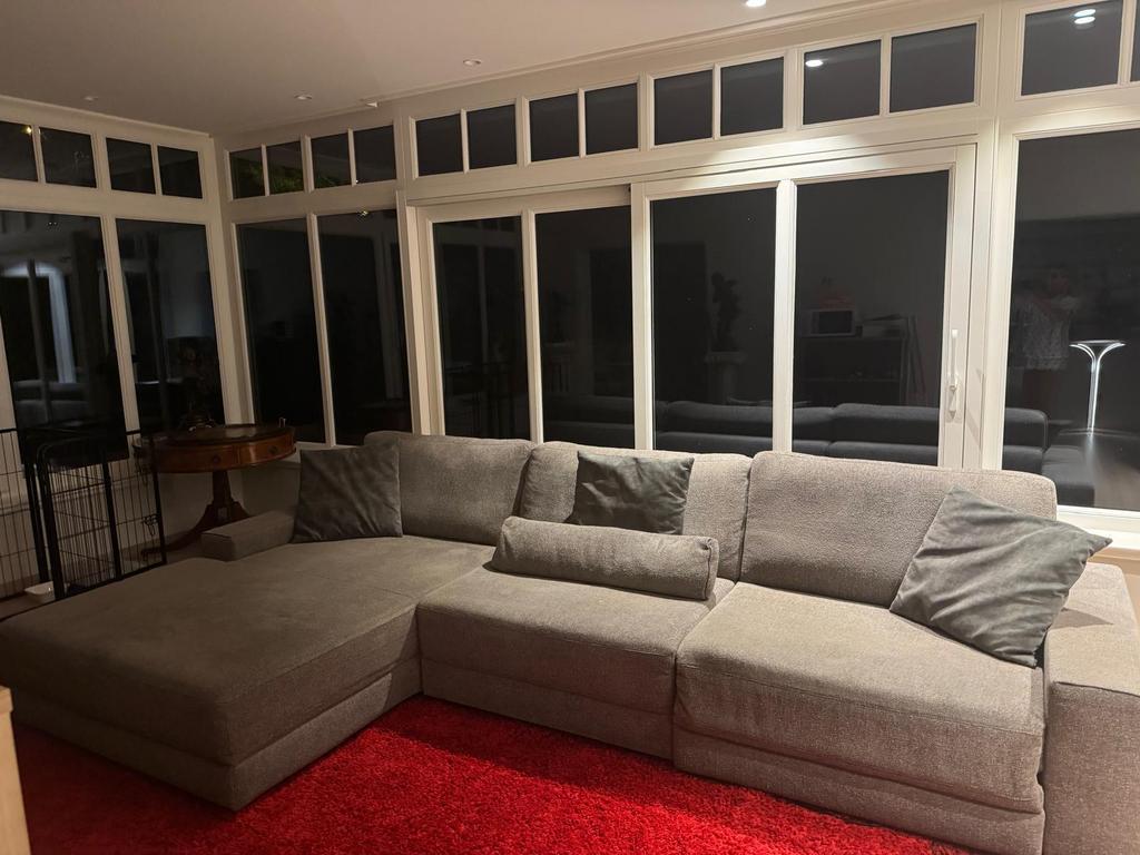 Prachtige grote salonzetel te koop, Ophalen, Zo goed als nieuw, Overige materialen, Hedendaags / modern