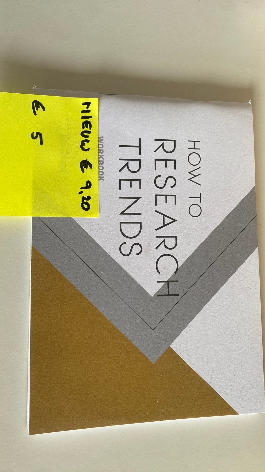 Boek ‘How to research trends’, Ophalen, Zo goed als nieuw