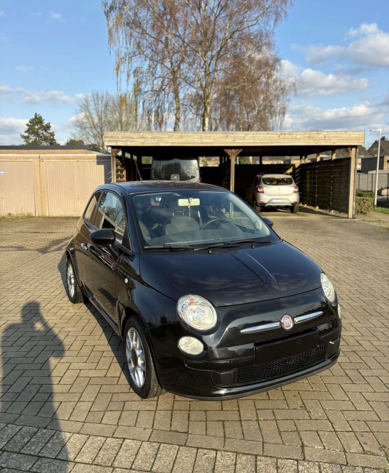 Fiat 500 - 1.2 benzine (2010) - handgeschakeld, Voorwielaandrijving, Stof, Zwart, Handgeschakeld