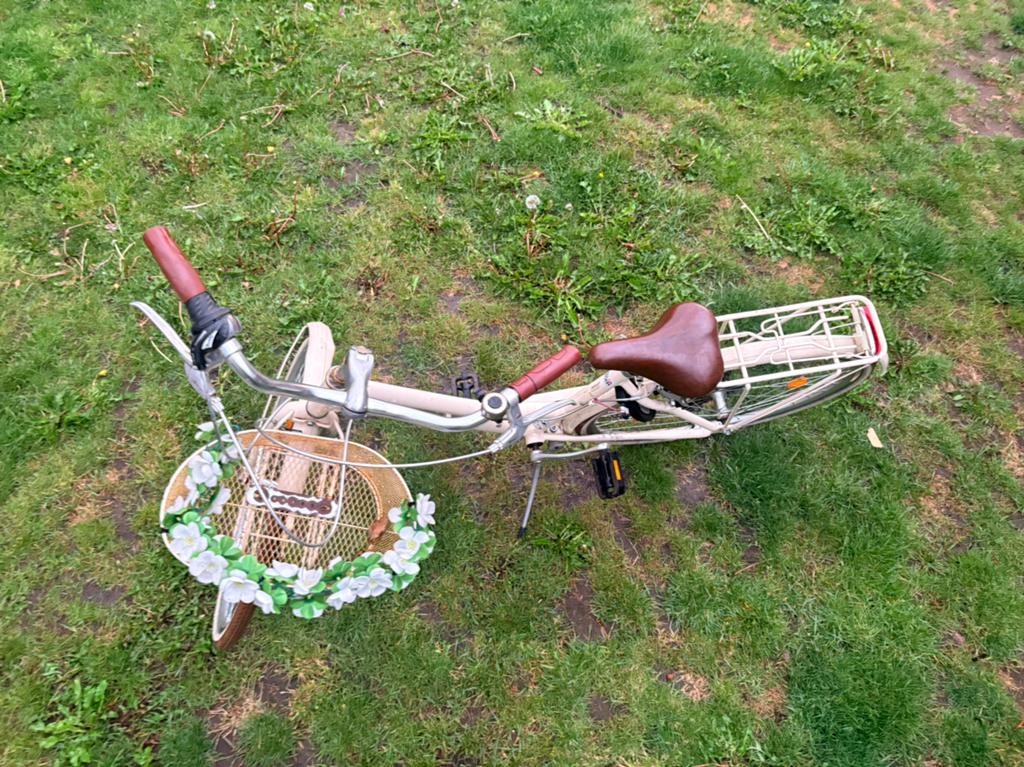 Tienerfiets meisje, Fietsen en Brommers, Fietsen | Meisjes, Ophalen, Gebruikt, 22 inch, Versnellingen