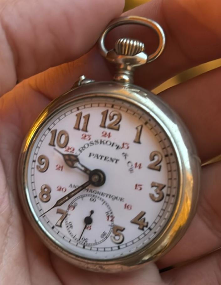 Zakhorloge roskopf, Handtassen en Accessoires, Ophalen, Zakhorloge