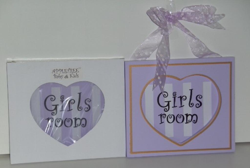 GIRLS ROOM LILA WANDDECORATIE Appletree NIEUW, Ophalen of Verzenden, Nieuw, Wanddecoratie