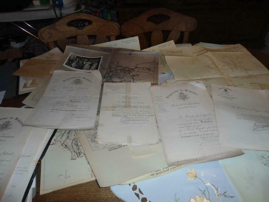 Gros Lot d'Anciens documents Militaires Originaux ., Ophalen of Verzenden, Landmacht, Overige typen