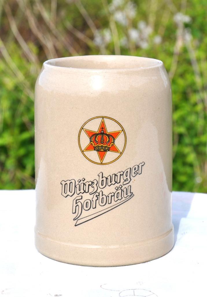chope en gres 1/2 L wurzburger hofbrau, Enlèvement ou Envoi, Utilisé, Chope(s), Autres marques