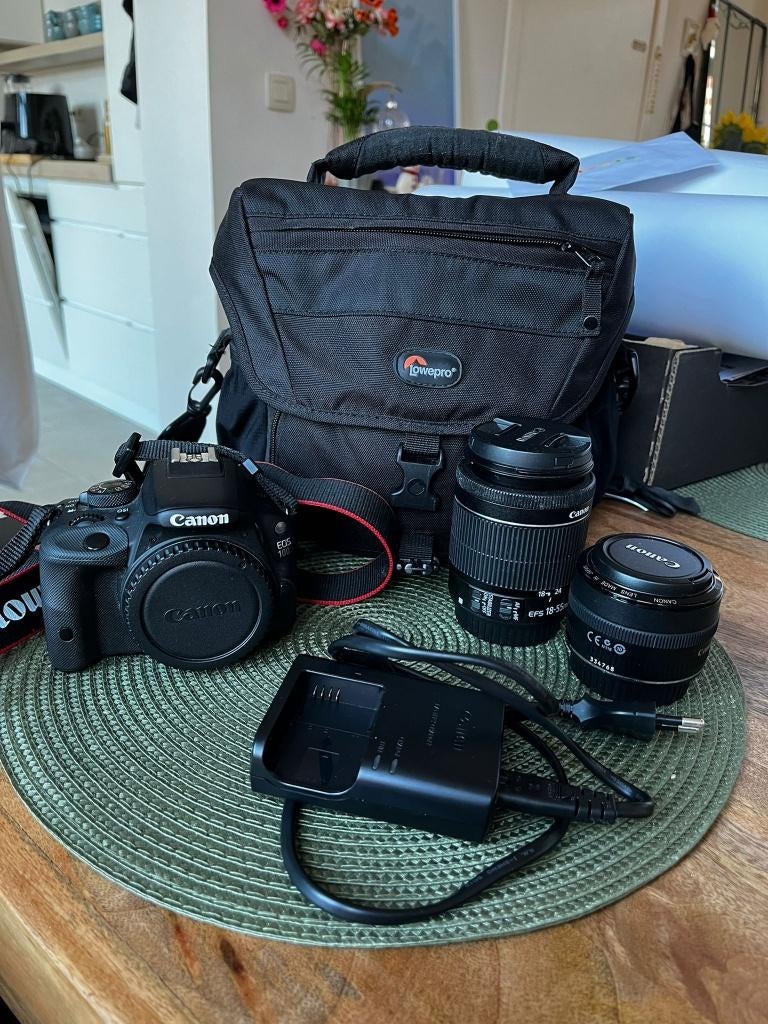 Camera - Canon EOS 100D inclusief alle accessoires, Gebruikt, Spiegelreflex, Canon, Ophalen