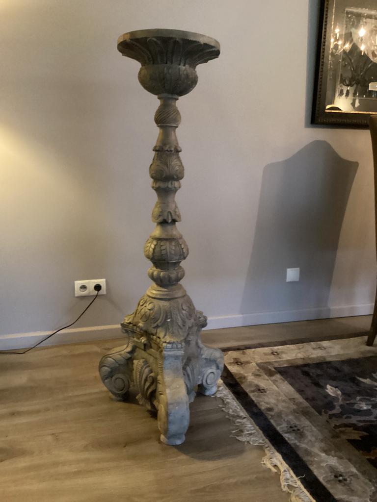 Massief houten pied de Stalle, Huis en Inrichting, Woonaccessoires | Zuilen en Pilaren, Ophalen, Gebruikt