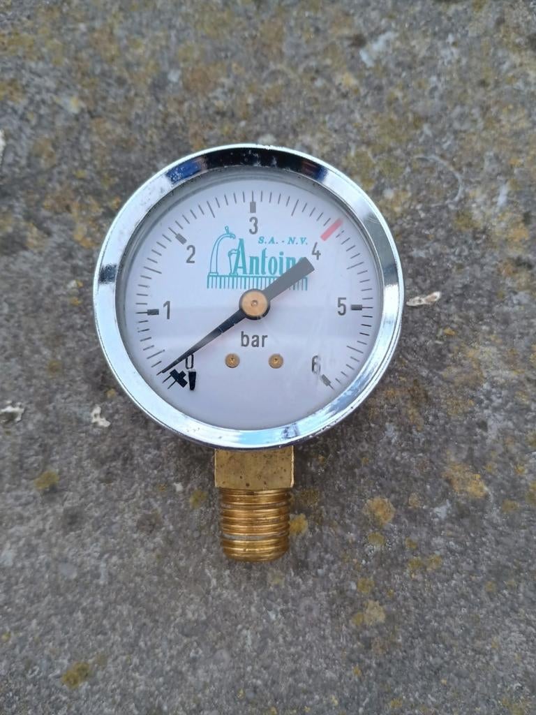 Manometer 6 bar, Doe-het-zelf en Bouw, Ophalen of Verzenden