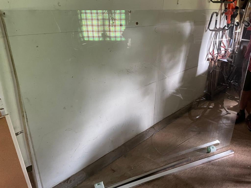 verre de douche. 2 m de longueur 1,46 bar., Enlèvement, Utilisé