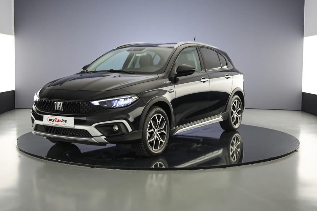 Fiat Tipo Cross 1.0i // Carplay, Adaptive Cruise Control, Auto's, Voorwielaandrijving, Stof, Zwart, 74 kW