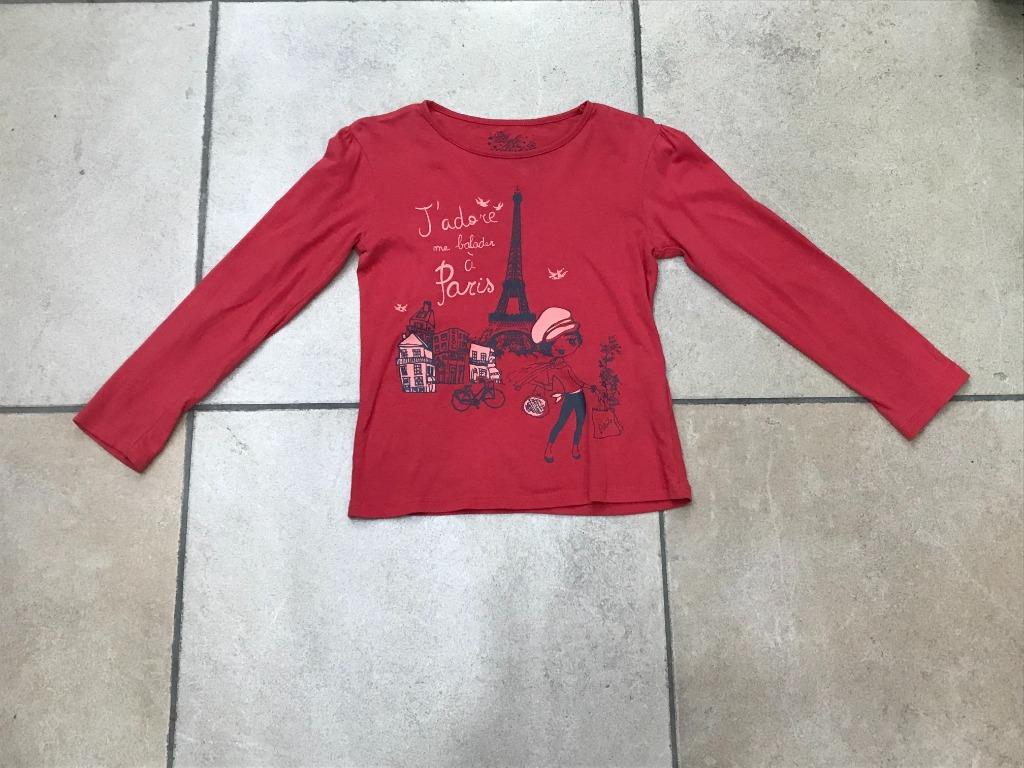 Meisjes rode T-shirt met lange mouwen 6jaar/116, Kinderen en Baby's, Gebruikt, Inextenso, Shirt of Longsleeve, Verzenden