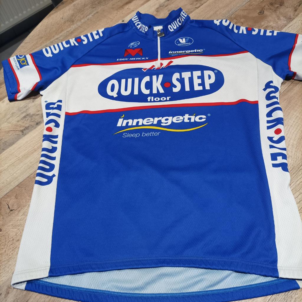 Wielertrui Quickstep vintage 2010, Vêtements d'extérieur, XXL, Enlèvement, Utilisé
