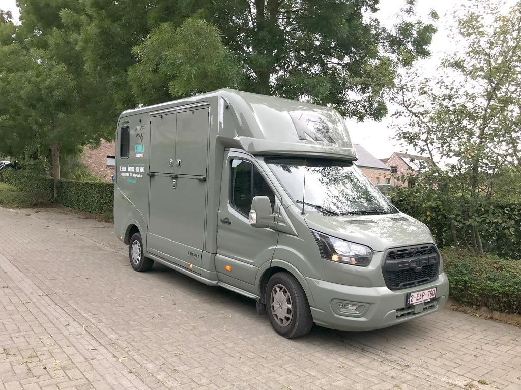 TE HUUR - Paardencamionette rijbewijs B te huur, Ophalen, Zo goed als nieuw, Overige materialen, 2-paards trailer