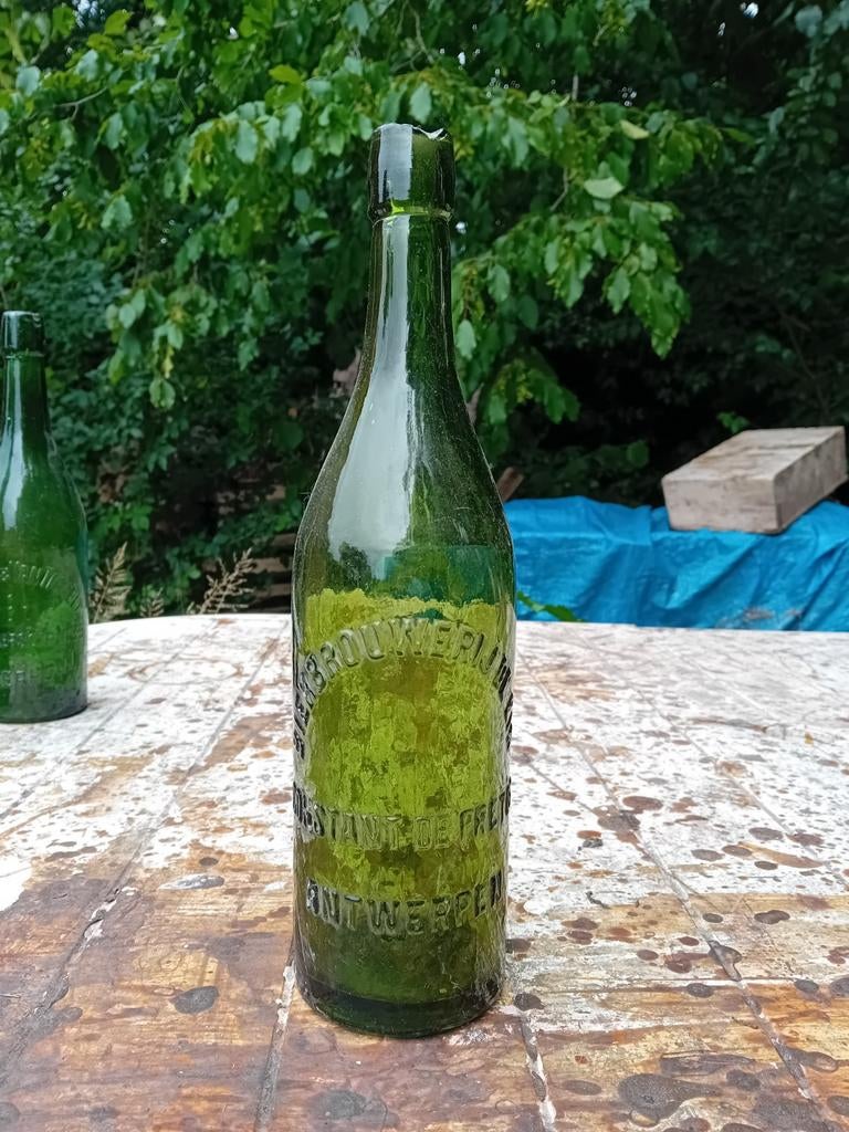 Oude bierfles brouwerij Constant De Preter De Eik Antwerpen, Ophalen of Verzenden, Gebruikt