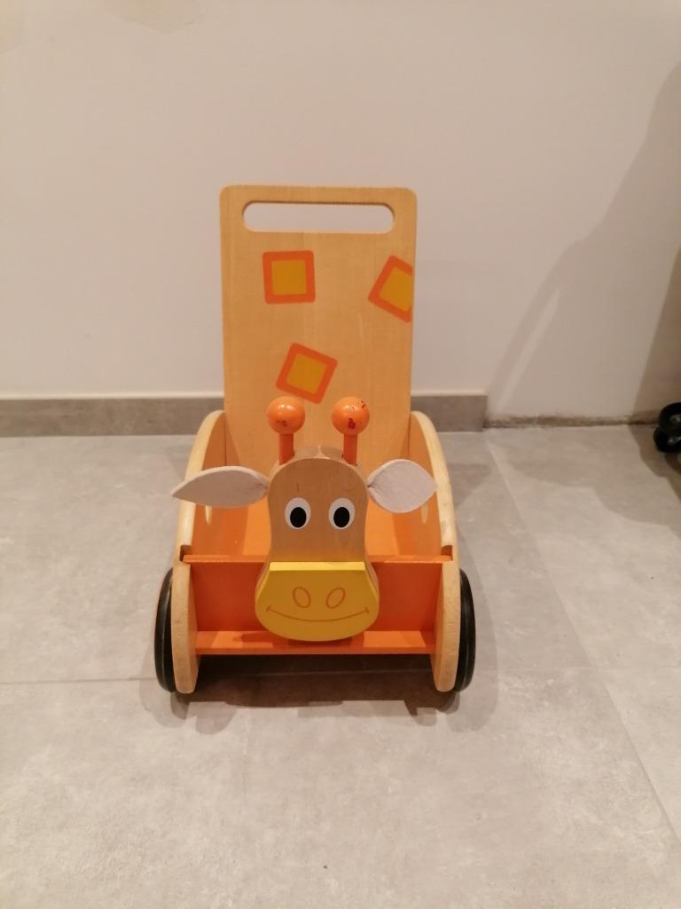 Chariot de marche en bois pour enfant, Enlèvement, Utilisé, Jouet à Pousser ou Tirer