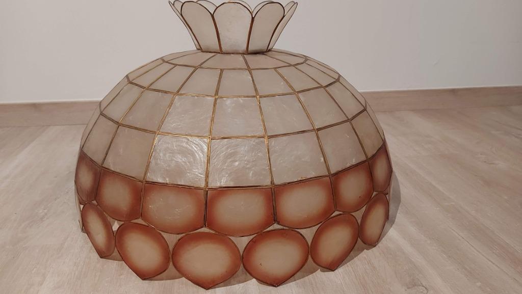 parelmoer hanglamp jaren 70, Huis en Inrichting, Ophalen, Gebruikt, Overige materialen, Minder dan 50 cm
