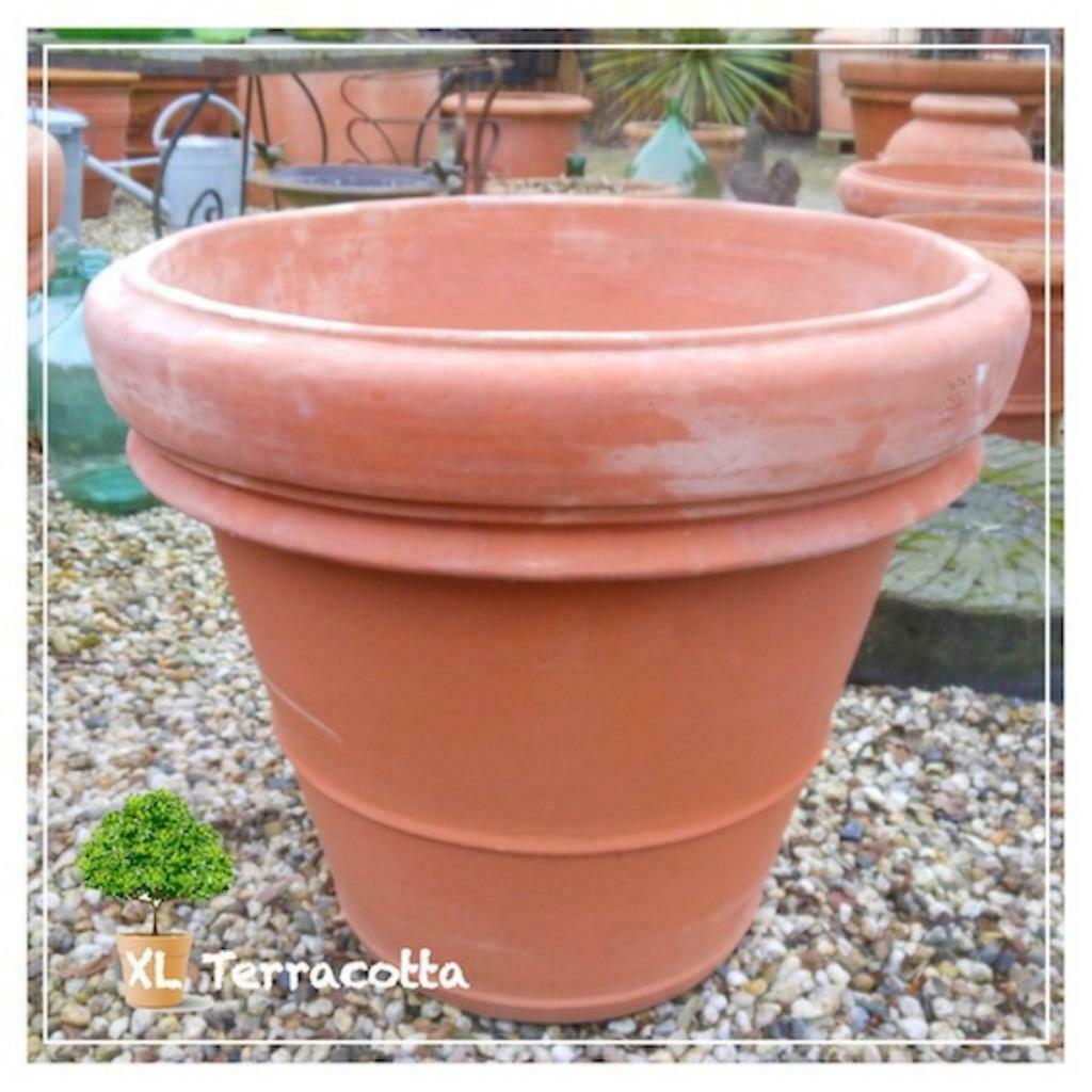 Vorstbestendige Italiaanse XL Terracotta potten., Tuin en Terras, 40 cm of meer, Rond, Nieuw, Ophalen of Verzenden