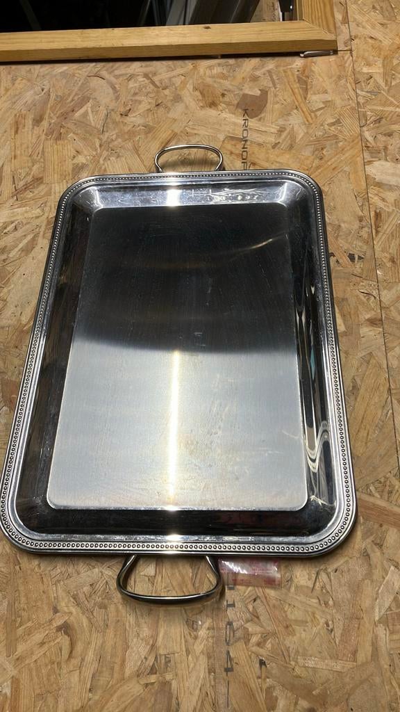 Inox serveerschaal, Ophalen of Verzenden, Zo goed als nieuw