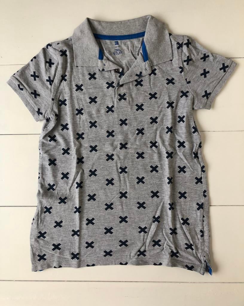 grijs polo t-shirt Hema Cool Stuff 146 152, Kinderen en Baby's, Gebruikt, Ophalen of Verzenden, Shirt of Longsleeve, Hema
