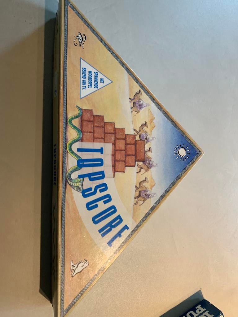 Vintage spel Topscore tv1 woordspel 1992 Unica, Hobby en Vrije tijd, Ophalen of Verzenden, Zo goed als nieuw