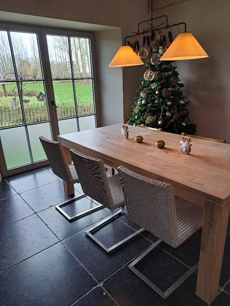 6 exclusieve stoelen, Maison & Meubles, Chaises, Osier ou Rotin, Comme neuf, Enlèvement, Cinq, Six Chaises ou plus
