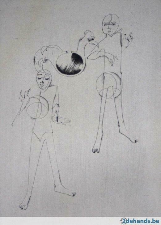 Ets Gaston Bertrand (1910-1994) Enfants et Ballons - 1973, Enlèvement