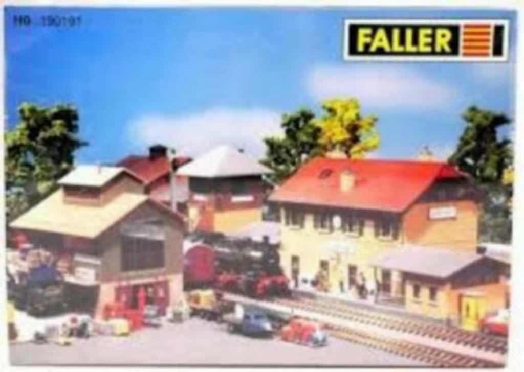 FALLER 190191 set gare "jungingen"  échelle 1/87 ho, Hobby & Loisirs créatifs, Neuf, Autres marques, Enlèvement ou Envoi, Pont, Tunnel ou Bâtiment