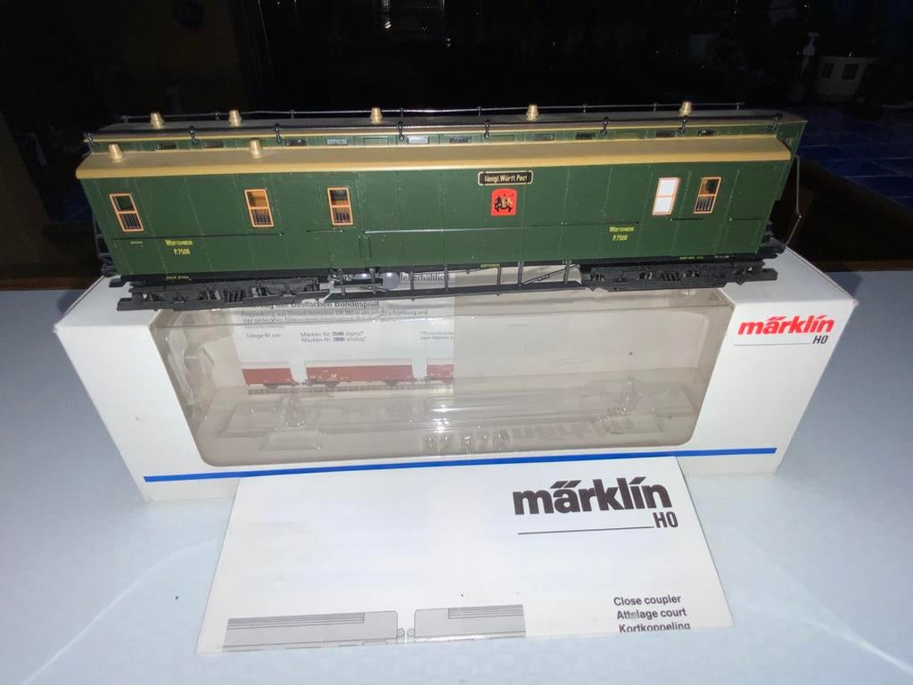 Wagon marklin 4229 très bon état postal p 7508, Enlèvement ou Envoi, Comme neuf, Wagon