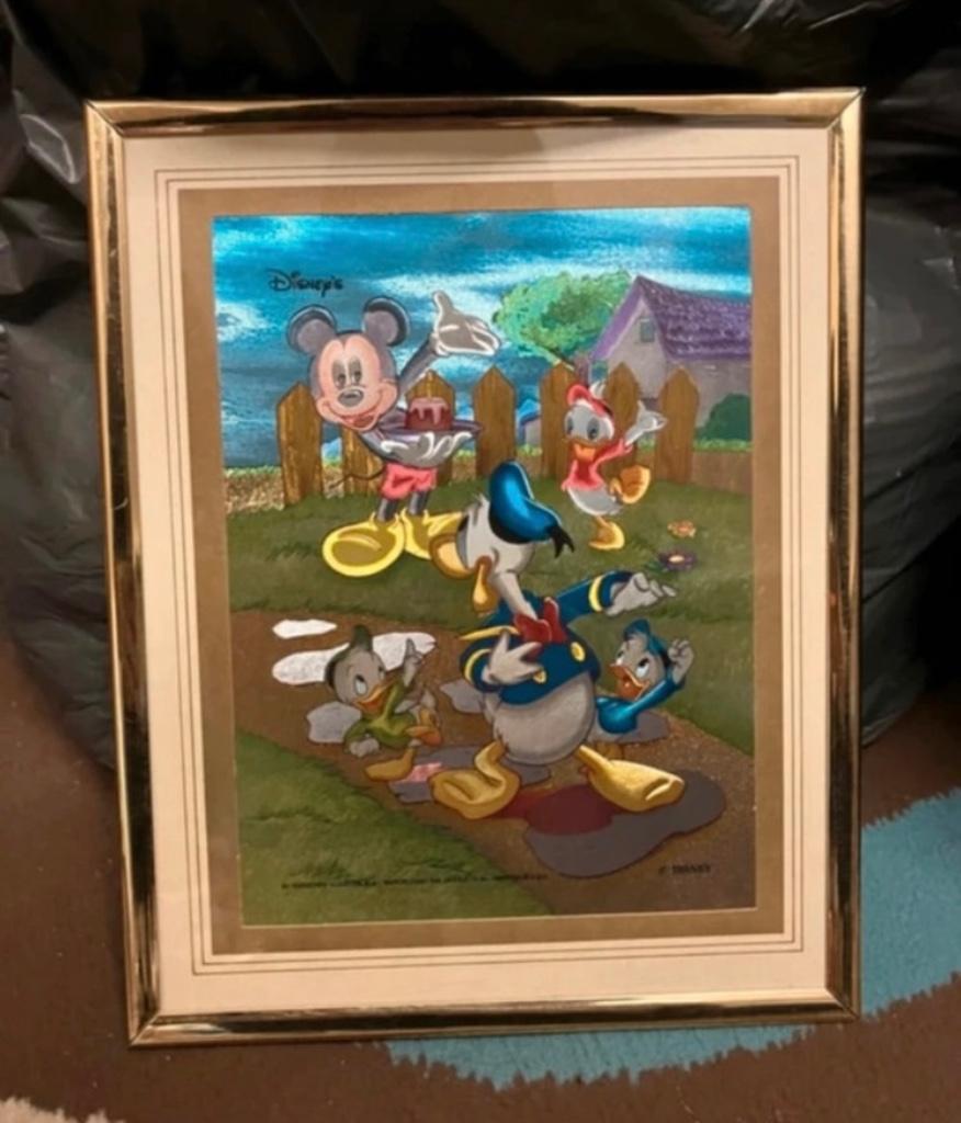 Cadre mickey, Collections, Enlèvement, Mickey Mouse, Comme neuf, Image ou Affiche