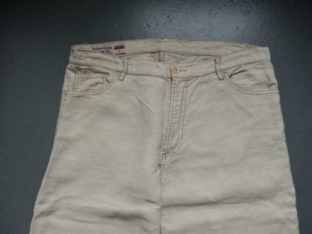 broek - zomerbroek - Marlboro Classic - 44, Taille 42/44 (L), Enlèvement ou Envoi, Beige, Comme neuf