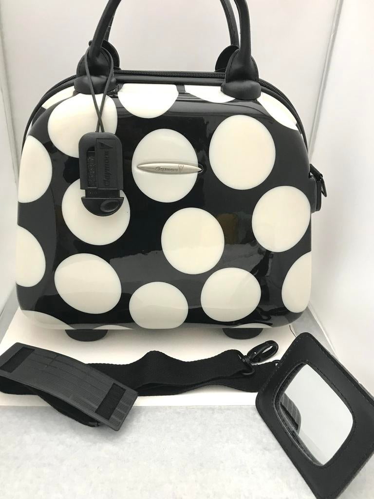 Claymore beautycase polkadot, Handtassen en Accessoires, Ophalen, Zo goed als nieuw