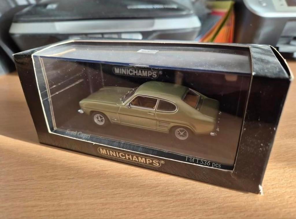 Ford Capri Minichamps 1.43 verte, Enlèvement ou Envoi, MiniChamps