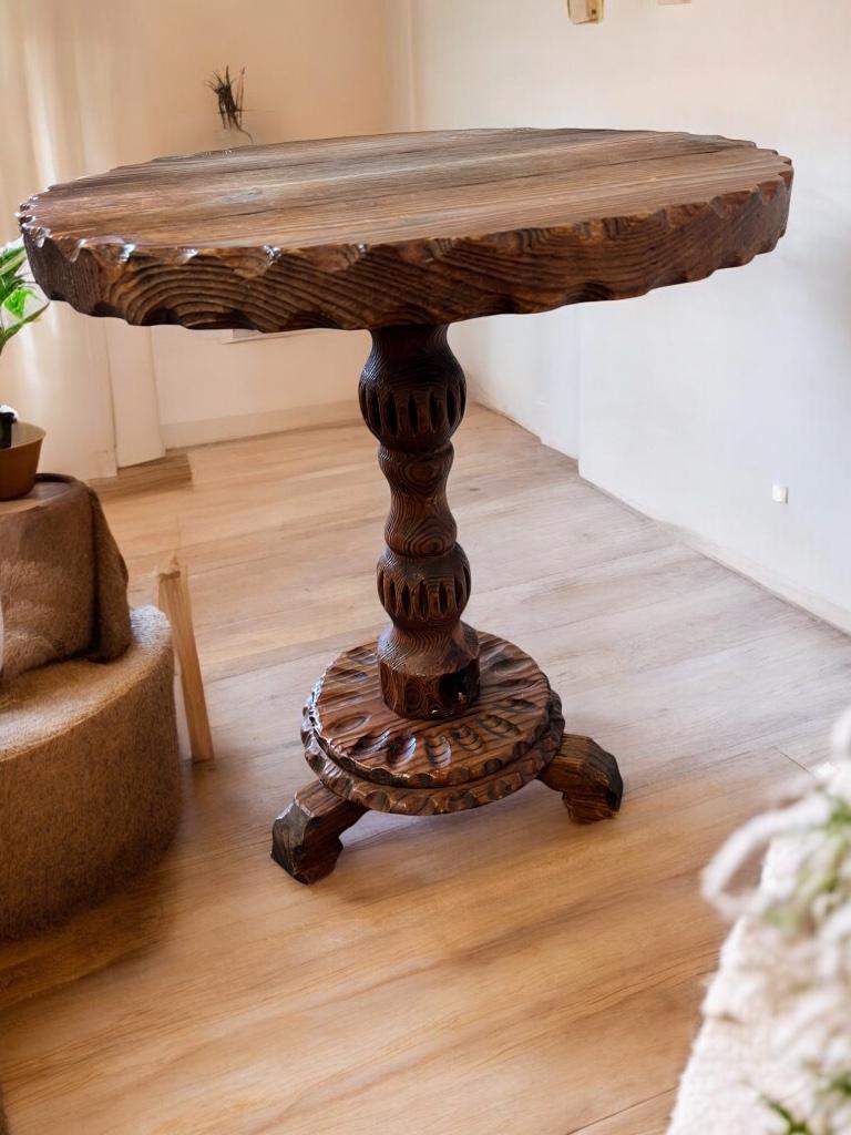 vintage houten bijzettafel / plantentafel / etagere, Huis en Inrichting, Woonaccessoires | Etagères, Ophalen of Verzenden