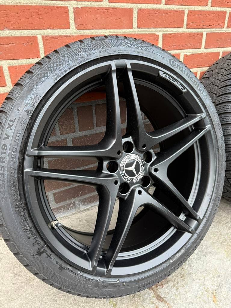 Originele Mercedes Benz C-Klasse C63 & S AMG winterwielen, Auto-onderdelen, Banden en Velgen, Gebruikt, Banden en Velgen, Winterbanden