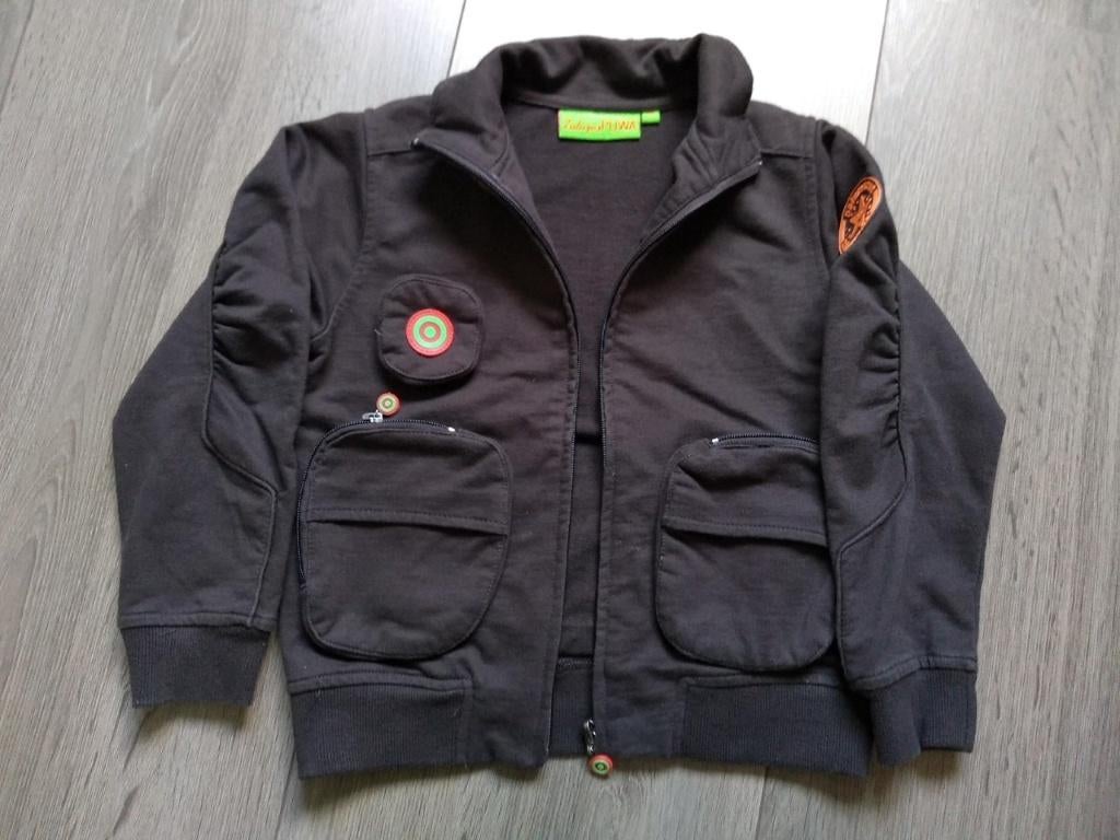 bruine trui Zulapapuwa (jbc) maat 116, Meisje, Trui of Vest, Ophalen of Verzenden, Zo goed als nieuw