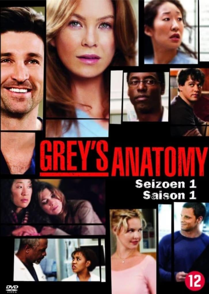 Grey's Anatomy seizoen 1, seizoen 2 en seizoen 3, Cd's en Dvd's, Vanaf 12 jaar, Ophalen of Verzenden, Zo goed als nieuw, Drama