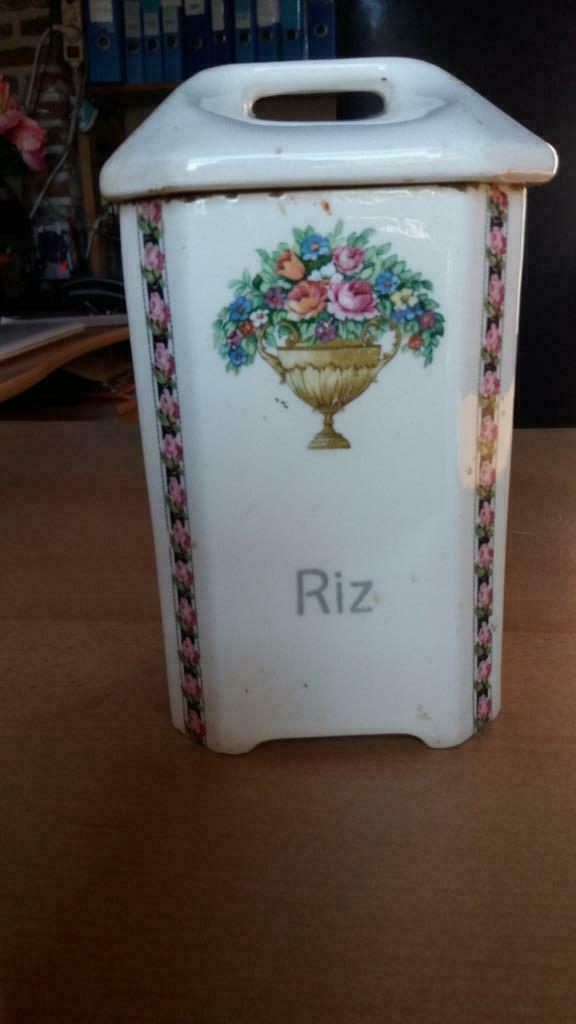 oude vintage voorraadpot Ditmar voor rijst, Ophalen of Verzenden