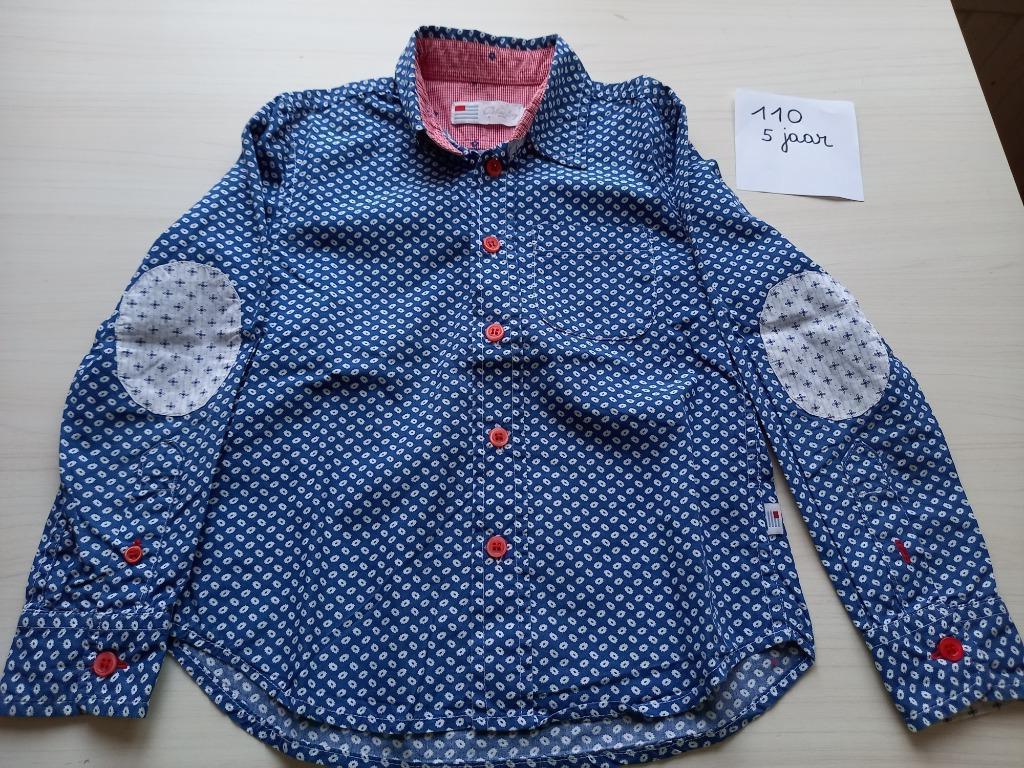 Nieuwstaat, zeer mooi hemd Blue Bay jongen maat 110, Kinderen en Baby's, Overhemd of Blouse, Ophalen of Verzenden, Zo goed als nieuw