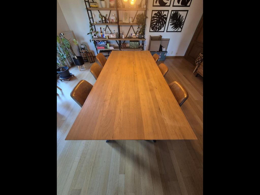 Mooie eettafel in kwaliteitsvol eikenhout, Huis en Inrichting, Tafels | Eettafels, Ophalen