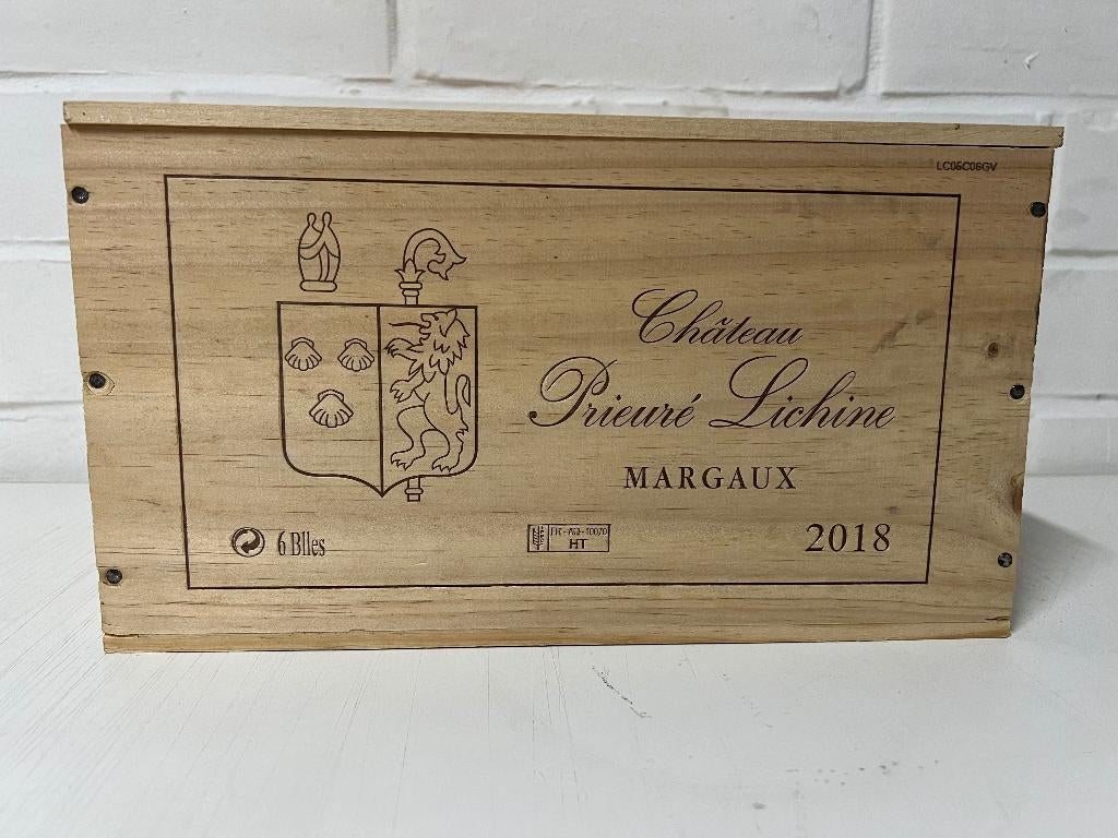 Chateau Prieure Lichine Margaux 2018 GCC - 6btl, Verzamelen, Wijnen, Ophalen, Frankrijk, Nieuw, Rode wijn