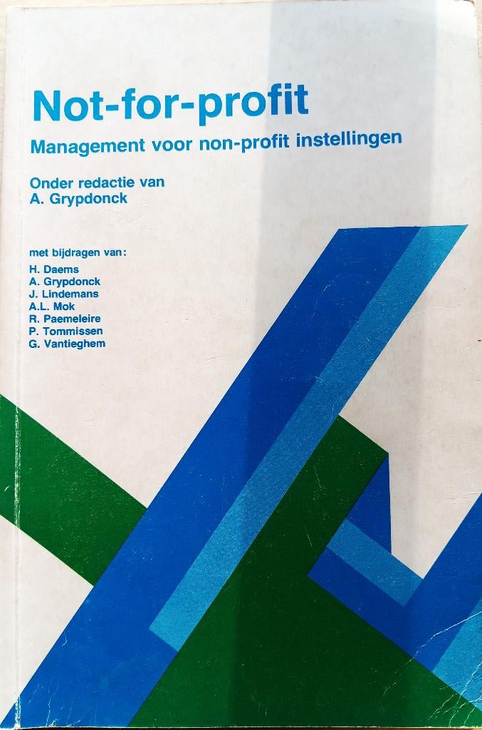 Not-for-profit   - Management voor non profit instellingen, Boeken, Ophalen of Verzenden, Management